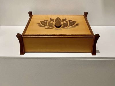 Lotus Wood Decorative Box
Swiss Pearwood & Black Walnut