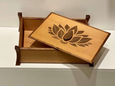 Lotus Wood Decorative Box
Swiss Pearwood & Black Walnut