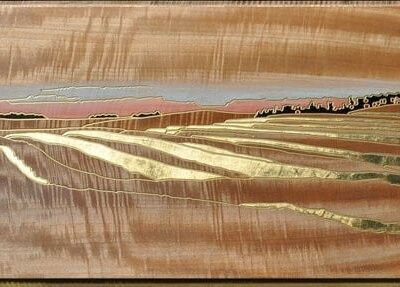 A Prairie Seen - #34 - "Pastel Horizon"
16" x 29.5"
23 Karat Gold Gilding  SOLD