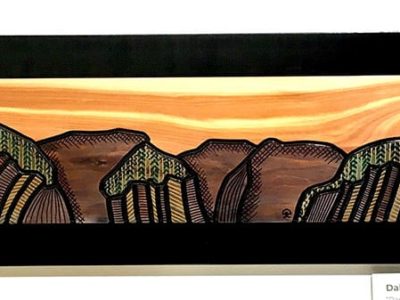 Passing Through
A Mountain Seen “I”
Solid Juniper with Stain, Lacquer & Pen
3.31” x 13”