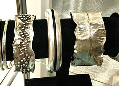 Various Sterling Silver Cuffs and Bangles