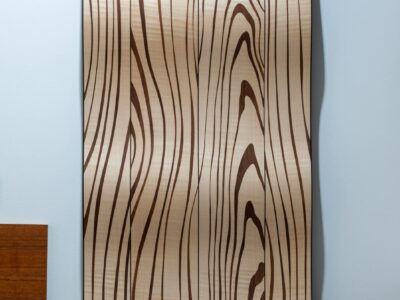 Wood Wave, Walnut & English Sycamore, Marquetry. SOLD