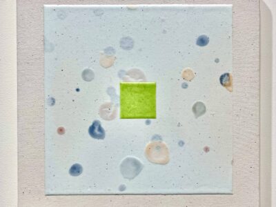 'Hush, Centre Yellow Green'
Acrylic and materials
13" x 13"
2024